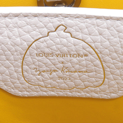 LOUIS VUITTON Capucines LVxYK White/MulticolorM21637 Taurillon Leather Painted Dot Size BB