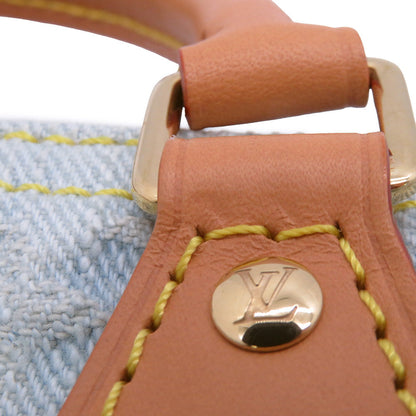 LOUIS VUITTON Nano Speedy Sky BlueM11212 Monogram Denim Size Nano