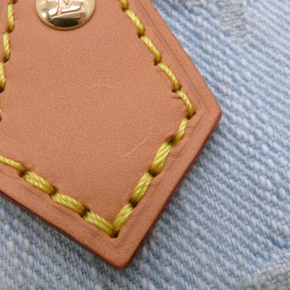 LOUIS VUITTON Nano Speedy Sky BlueM11212 Monogram Denim Size Nano