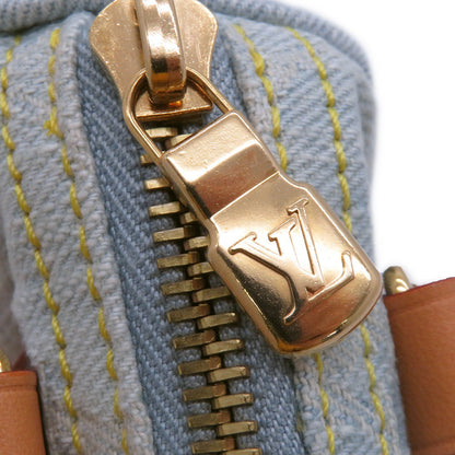 LOUIS VUITTON Nano Speedy Sky BlueM11212 Monogram Denim Size Nano