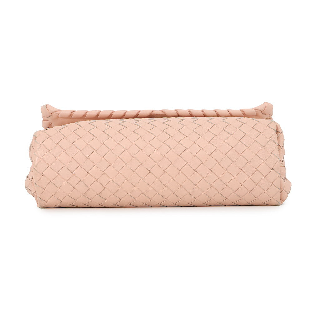 Bottega Veneta INTRECCIATO Handbag Pink Leather
