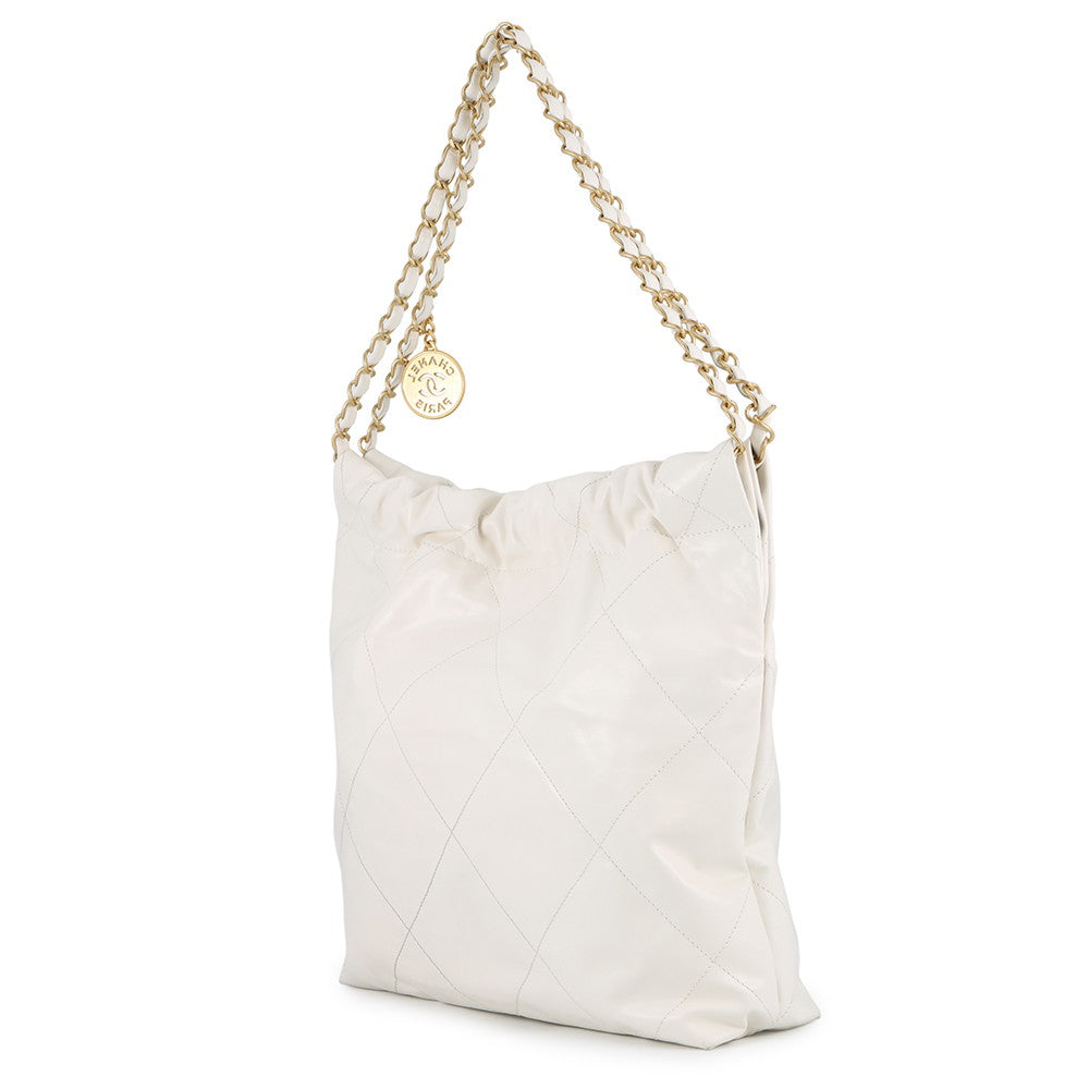 CHANEL CHANEL22 WhiteAS3260 Calf Leather Size Small