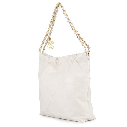 CHANEL CHANEL22 WhiteAS3260 Calf Leather Size Small