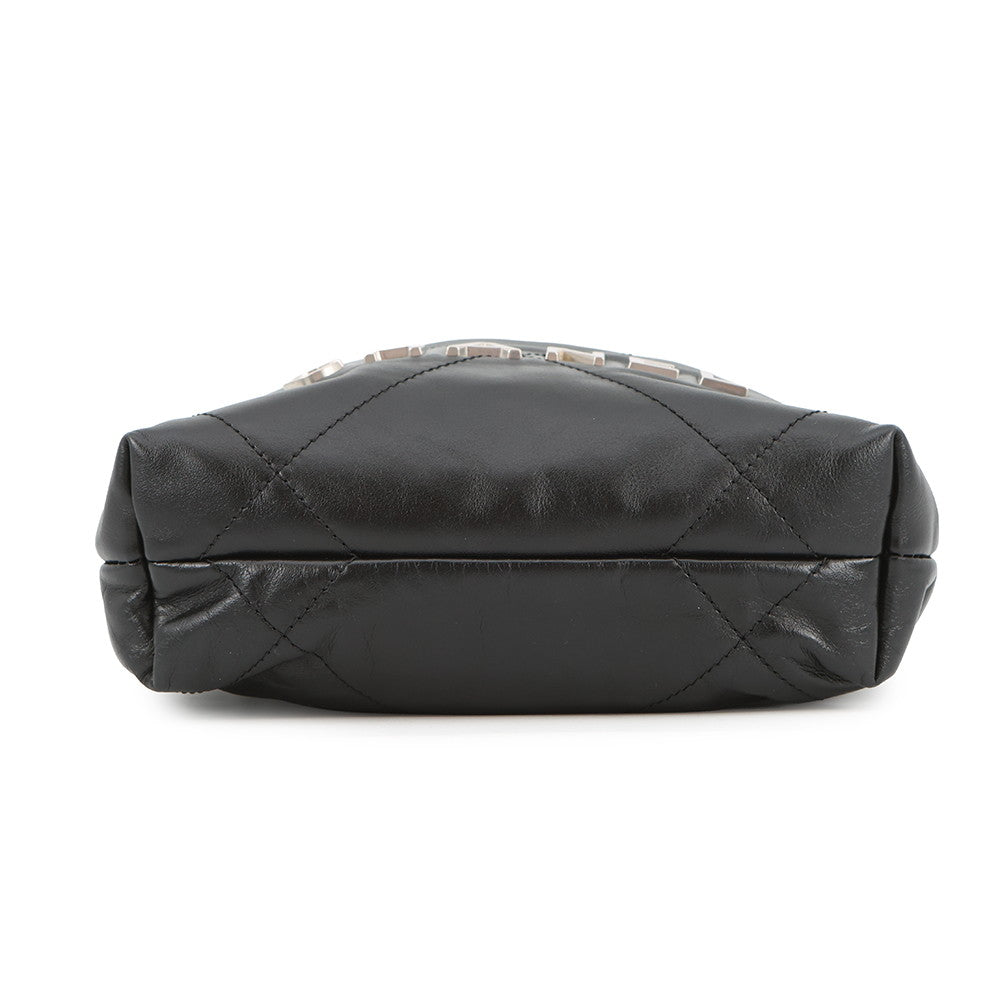 CHANEL CHANEL22 ChainShoulder Bag BlackAS3980 Shiny Calf Leather Size Mini