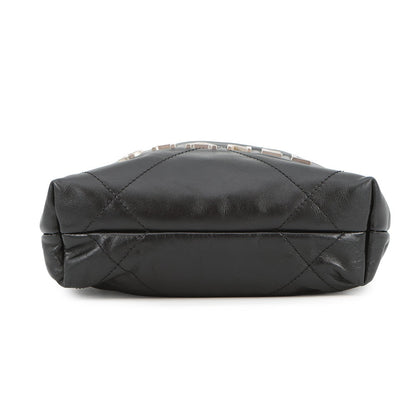 CHANEL CHANEL22 ChainShoulder Bag BlackAS3980 Shiny Calf Leather Size Mini