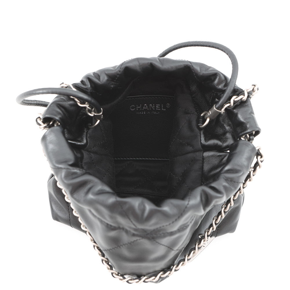 CHANEL CHANEL22 ChainShoulder Bag BlackAS3980 Shiny Calf Leather Size Mini