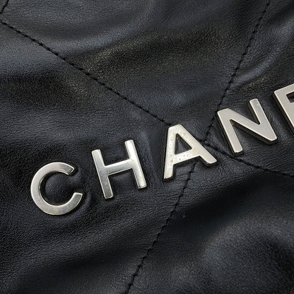 CHANEL CHANEL22 ChainShoulder Bag BlackAS3980 Shiny Calf Leather Size Mini