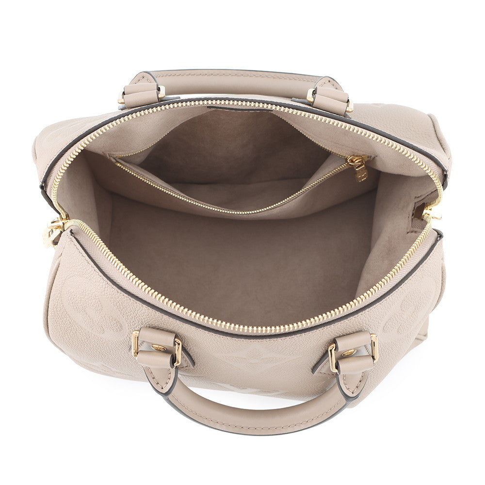LOUIS VUITTON Speedy Bandouliere TourterelleM59273 Monogram Empreinte Leather Size 25