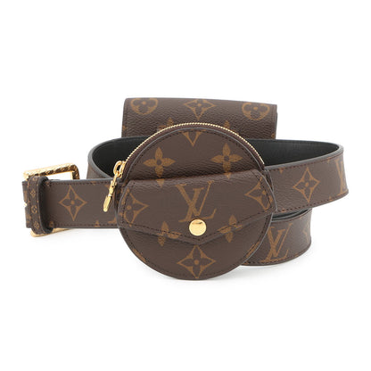 LOUIS VUITTON Belt・Daily Multi Pocket Size 80/32 BrownM0236W Monogram
