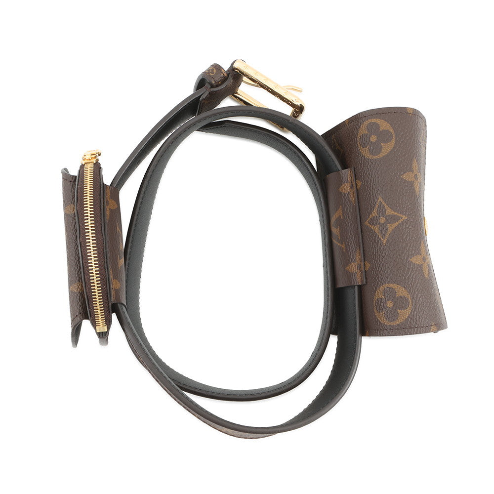 LOUIS VUITTON Belt・Daily Multi Pocket Size 80/32 BrownM0236W Monogram