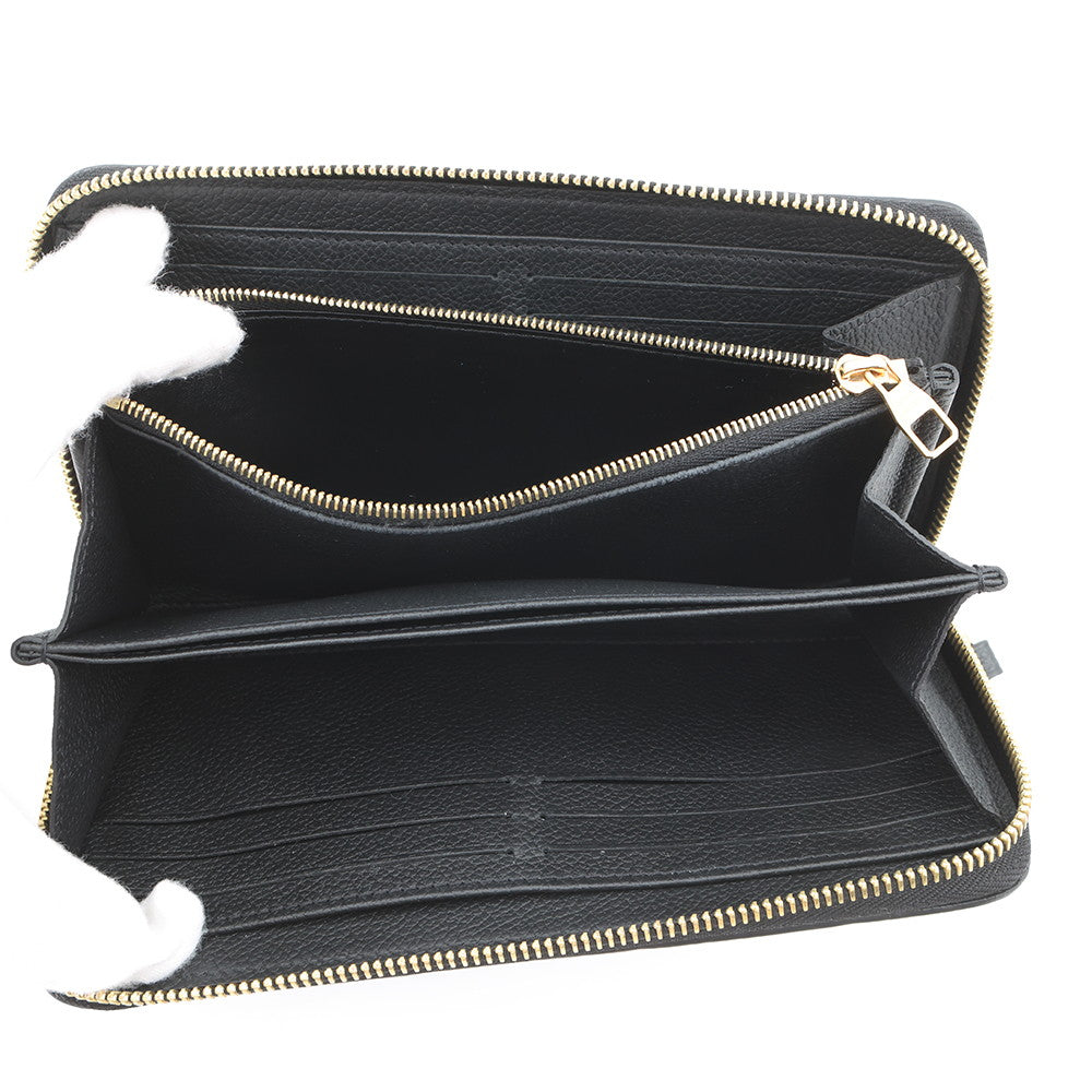 LOUIS VUITTON Zippy Wallet NoirM61864 Monogram Empreinte Leather