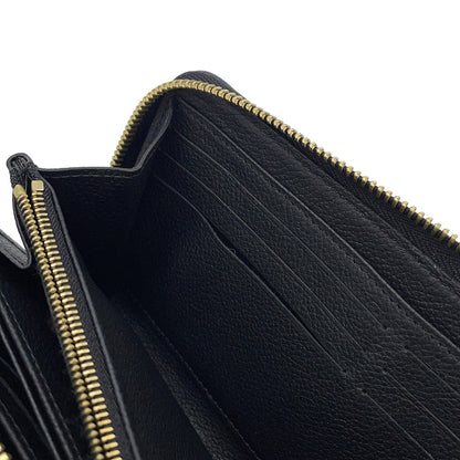LOUIS VUITTON Zippy Wallet NoirM61864 Monogram Empreinte Leather