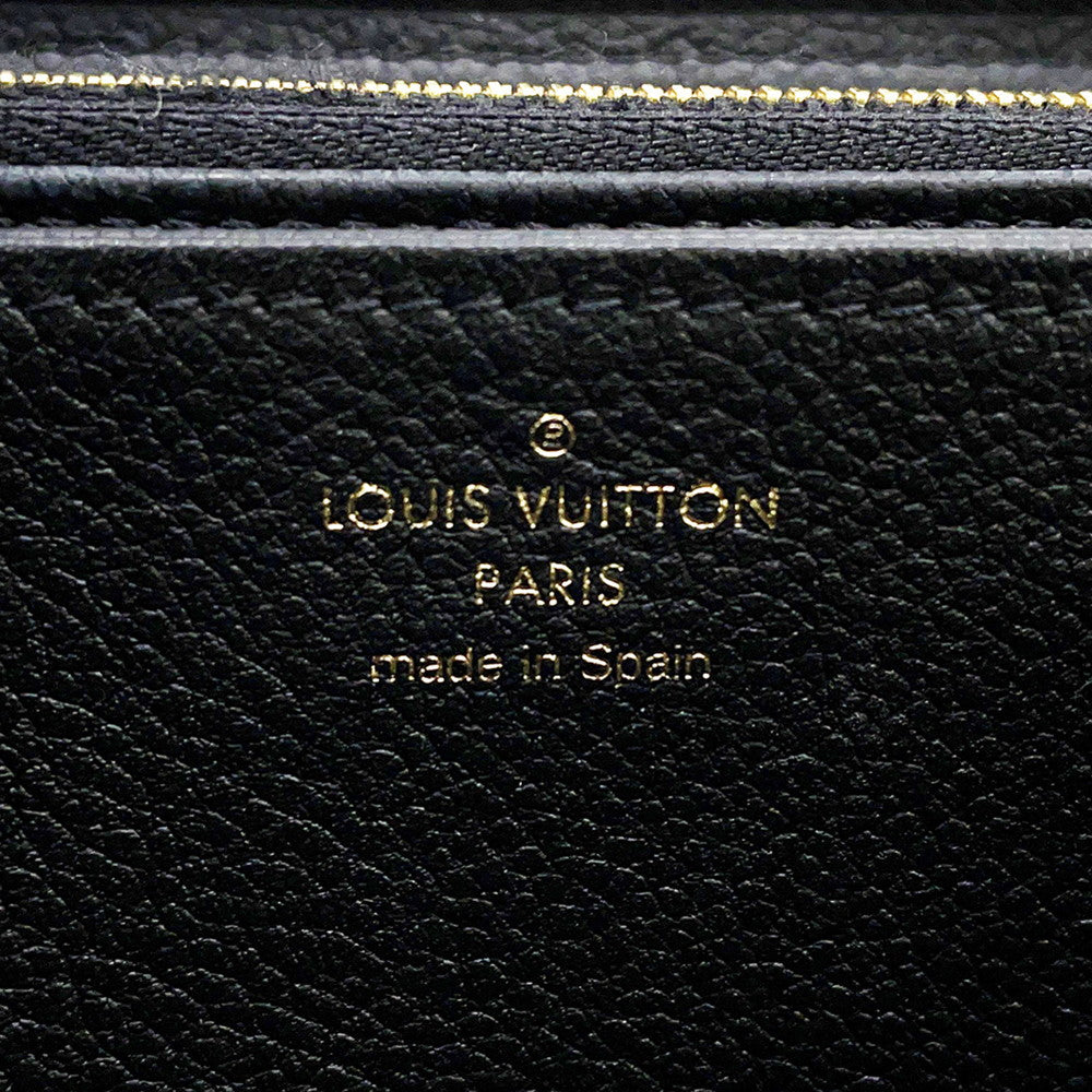 LOUIS VUITTON Zippy Wallet NoirM61864 Monogram Empreinte Leather