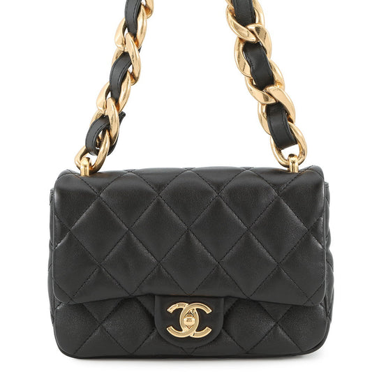 CHANEL Matelasse Small Flap Bag BlackAS3214 Lambskin
