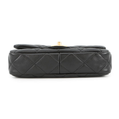 CHANEL Matelasse Small Flap Bag BlackAS3214 Lambskin