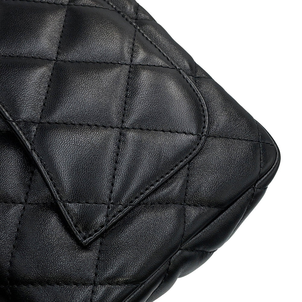 CHANEL Matelasse Small Flap Bag BlackAS3214 Lambskin