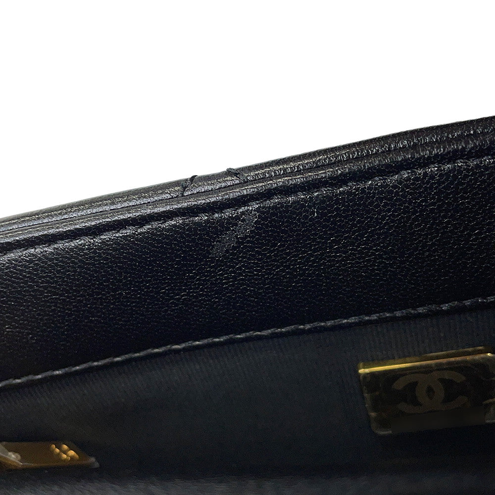 CHANEL Matelasse Small Flap Bag BlackAS3214 Lambskin
