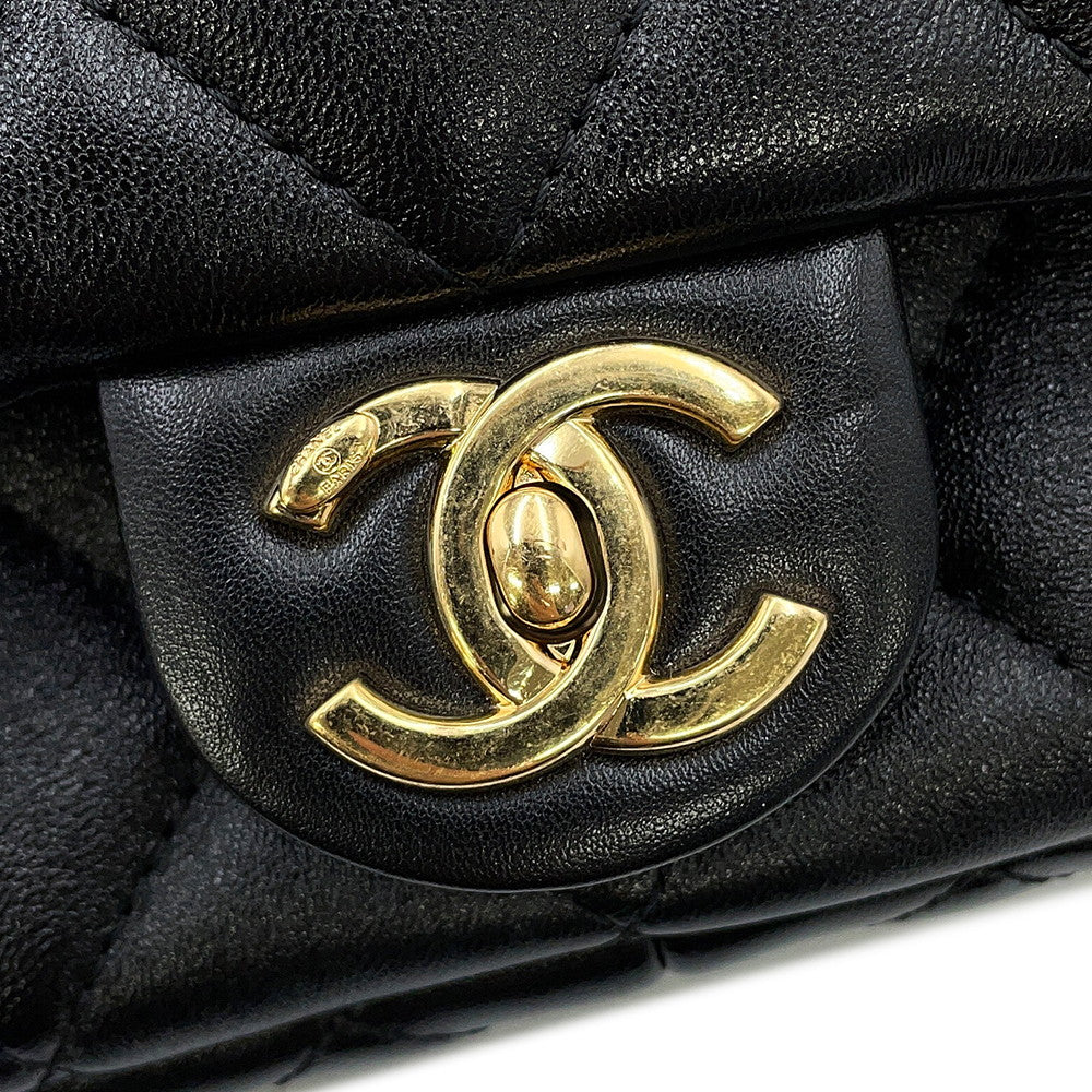 CHANEL Matelasse Small Flap Bag BlackAS3214 Lambskin