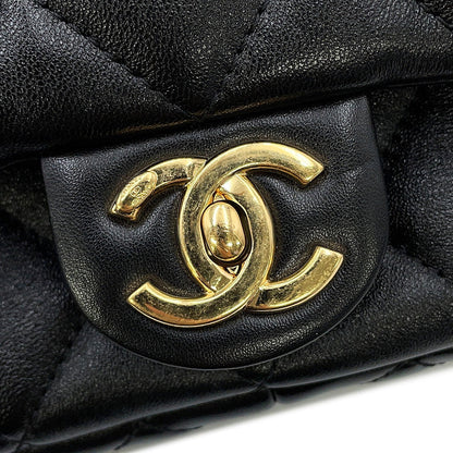 CHANEL Matelasse Small Flap Bag BlackAS3214 Lambskin