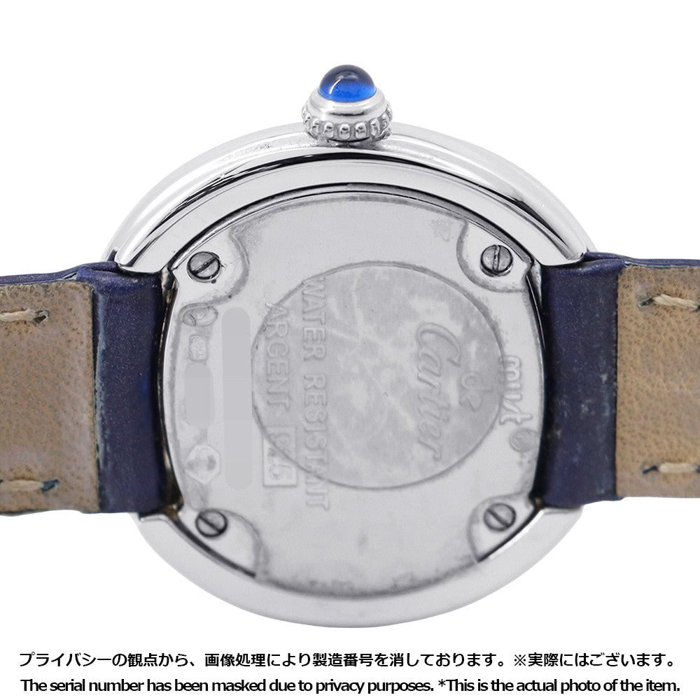 CARTIER Mast Trinity W27mm SV925 Leather Silver DialW1014945