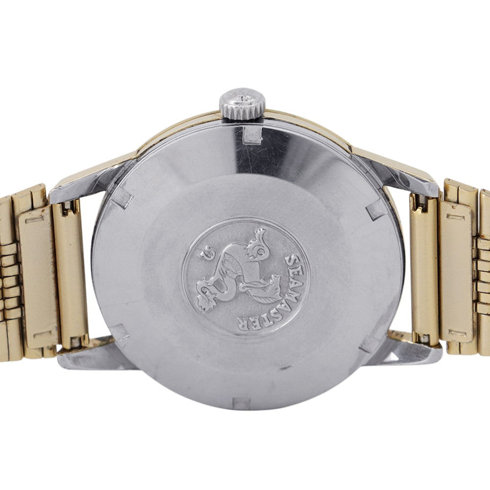 OMEGA Seamaster W35mm Stainless Steel Gold Plated Silver Dial14390