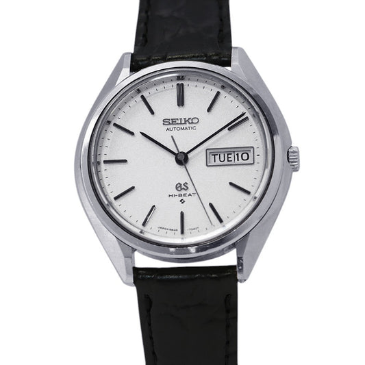 SEIKO Grand Seiko Hi-Beat W36mm Stainless Steel Leather Silver Dial5646-7030