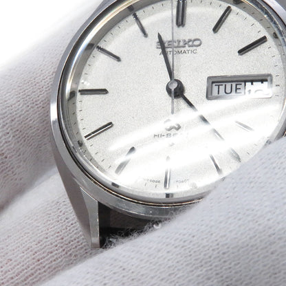SEIKO Grand Seiko Hi-Beat W36mm Stainless Steel Leather Silver Dial5646-7030