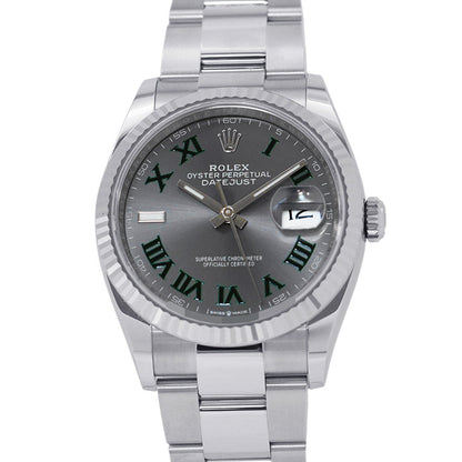 ROLEX Datejust 36 W36mm Stainless Steel K18WG Silver Dial126234