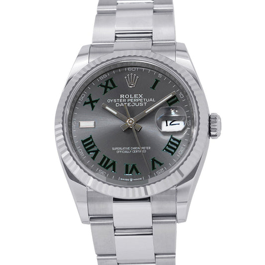 ROLEX Datejust 36 W36mm Stainless Steel K18WG Silver Dial126234