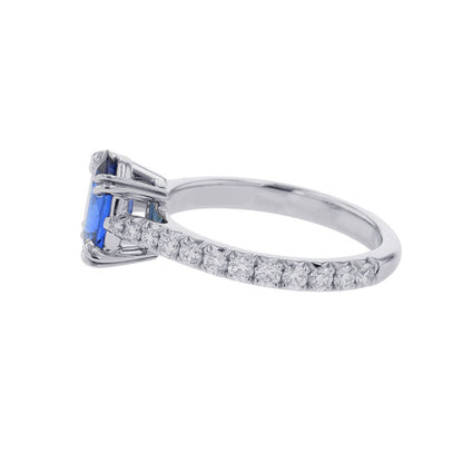 HARRY WINSTON Oval Shape Sapphire Ring Size Approximately No. 7RGSPOV010BRL Pt950