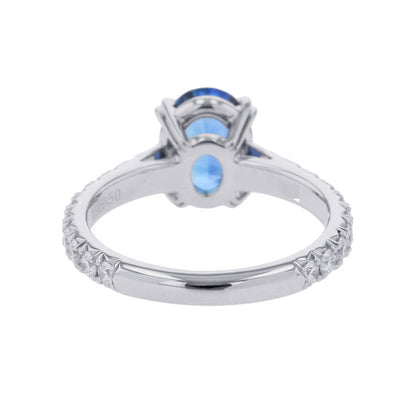 HARRY WINSTON Oval Shape Sapphire Ring Size Approximately No. 7RGSPOV010BRL Pt950