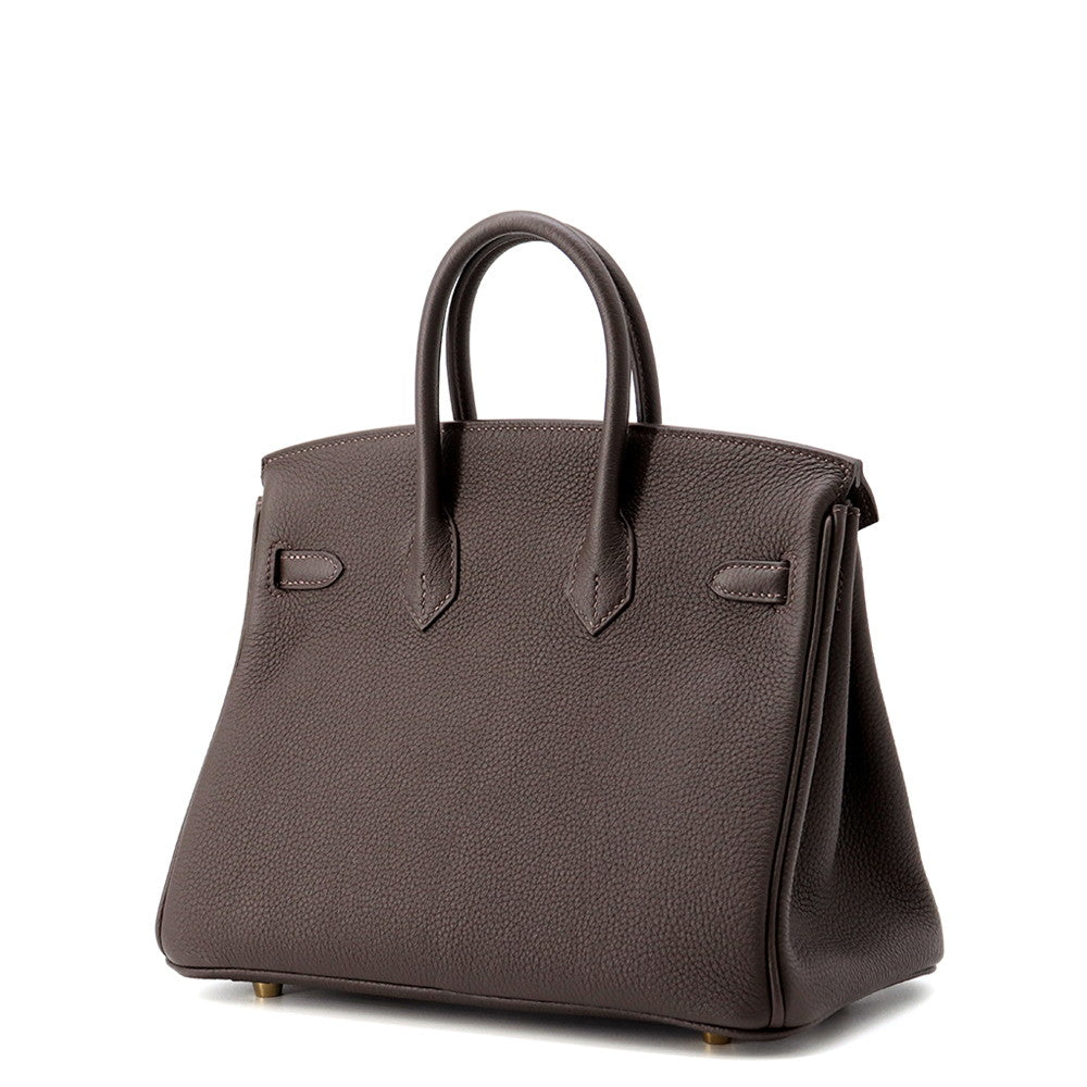 HERMES Birkin Be Blanc Togo Leather Size 25