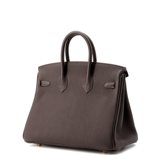 HERMES Birkin Be Blanc Togo Leather Size 25