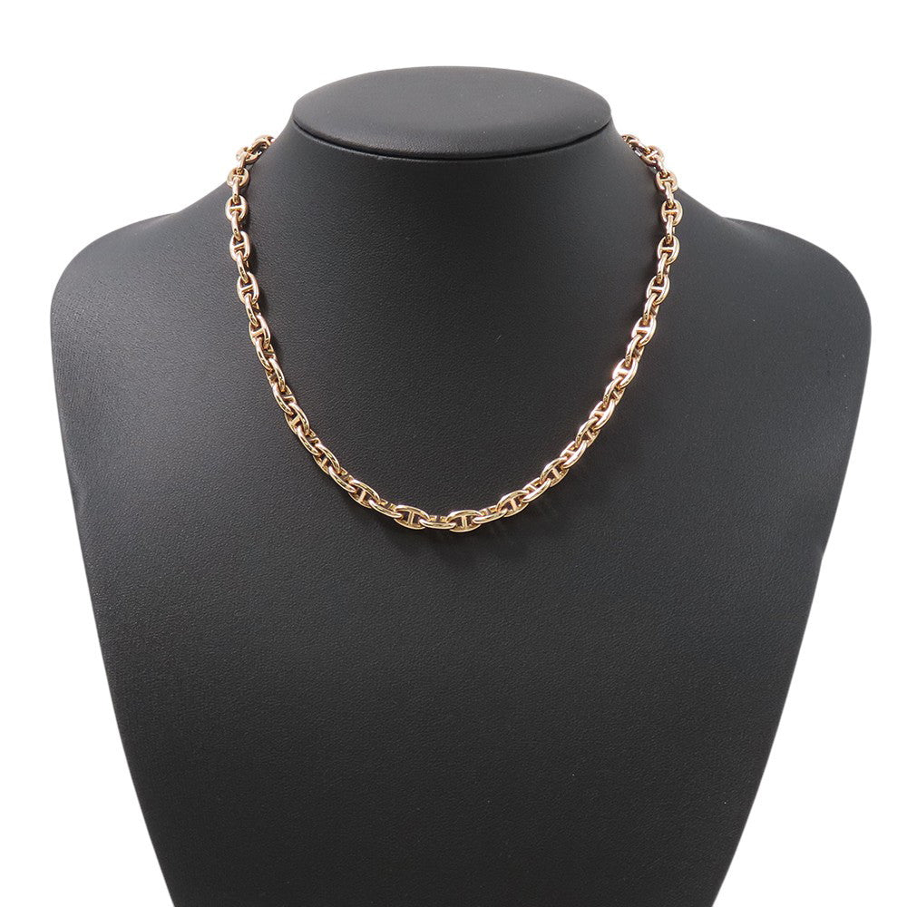 HERMES Chaine d'Ancre Necklace 62 frames Size TPM 18K Pink Gold