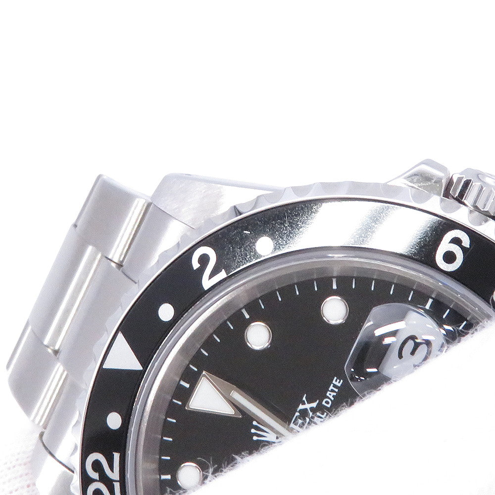 ROLEX GMT MasterII W40mm Stainless Steel Black Dial16710