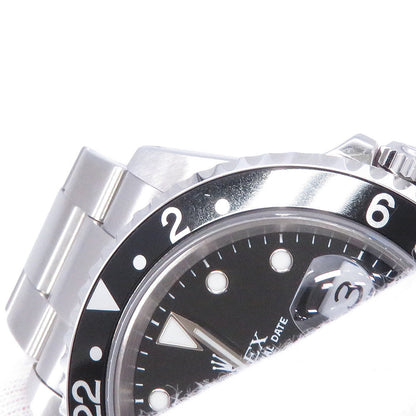 ROLEX GMT MasterII W40mm Stainless Steel Black Dial16710