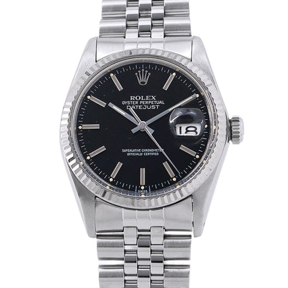 ROLEX Datejust W36mm Stainless Steel K18WG Black Dial16014