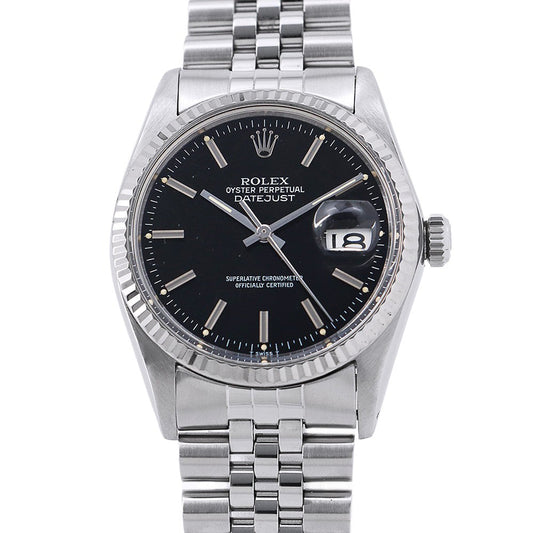 ROLEX Datejust W36mm Stainless Steel K18WG Black Dial16014