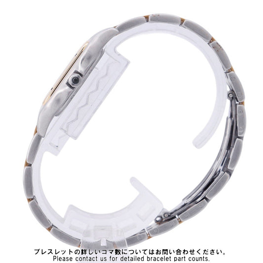 CARTIER PANTHEREMM 2 Row W26.5mm × H26.8mm Stainless Steel K18YG Ivory DialW25028B6