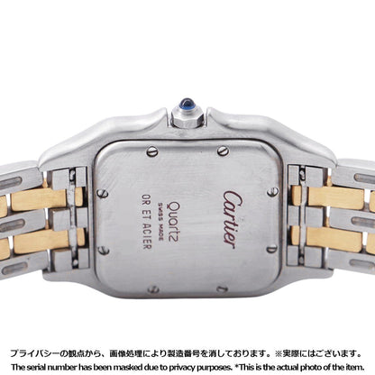 CARTIER PANTHEREMM 2 Row W26.5mm × H26.8mm Stainless Steel K18YG Ivory DialW25028B6