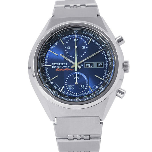 SEIKO 5Sports Speed Timer W41.5mm Stainless Steel Blue Dial6138-8010