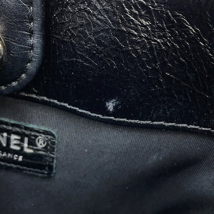 CHANEL Baguette ChainShoulder Bag Black Leather