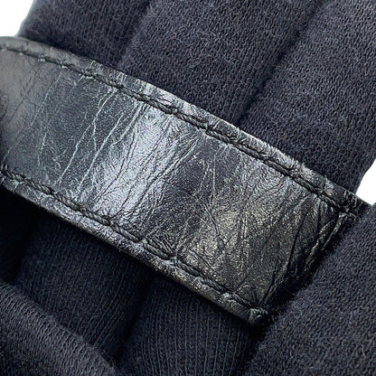 CHANEL Baguette ChainShoulder Bag Black Leather