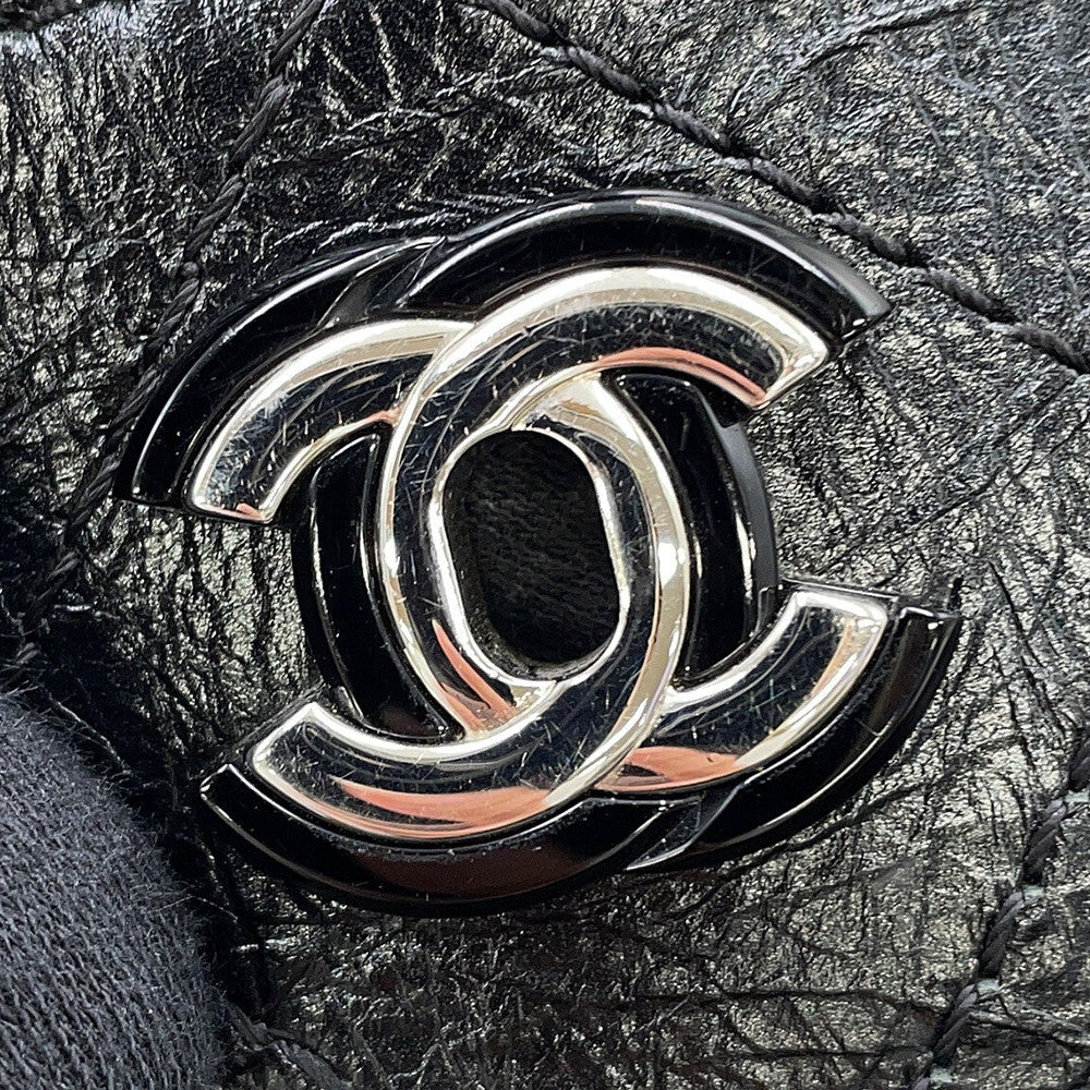 CHANEL Baguette ChainShoulder Bag Black Leather