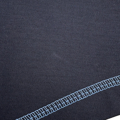 HERMES Micro T-Shirt "Cartouche" Candy Libris Size 38 Blue・NoirH5H4630DC Cotton100%