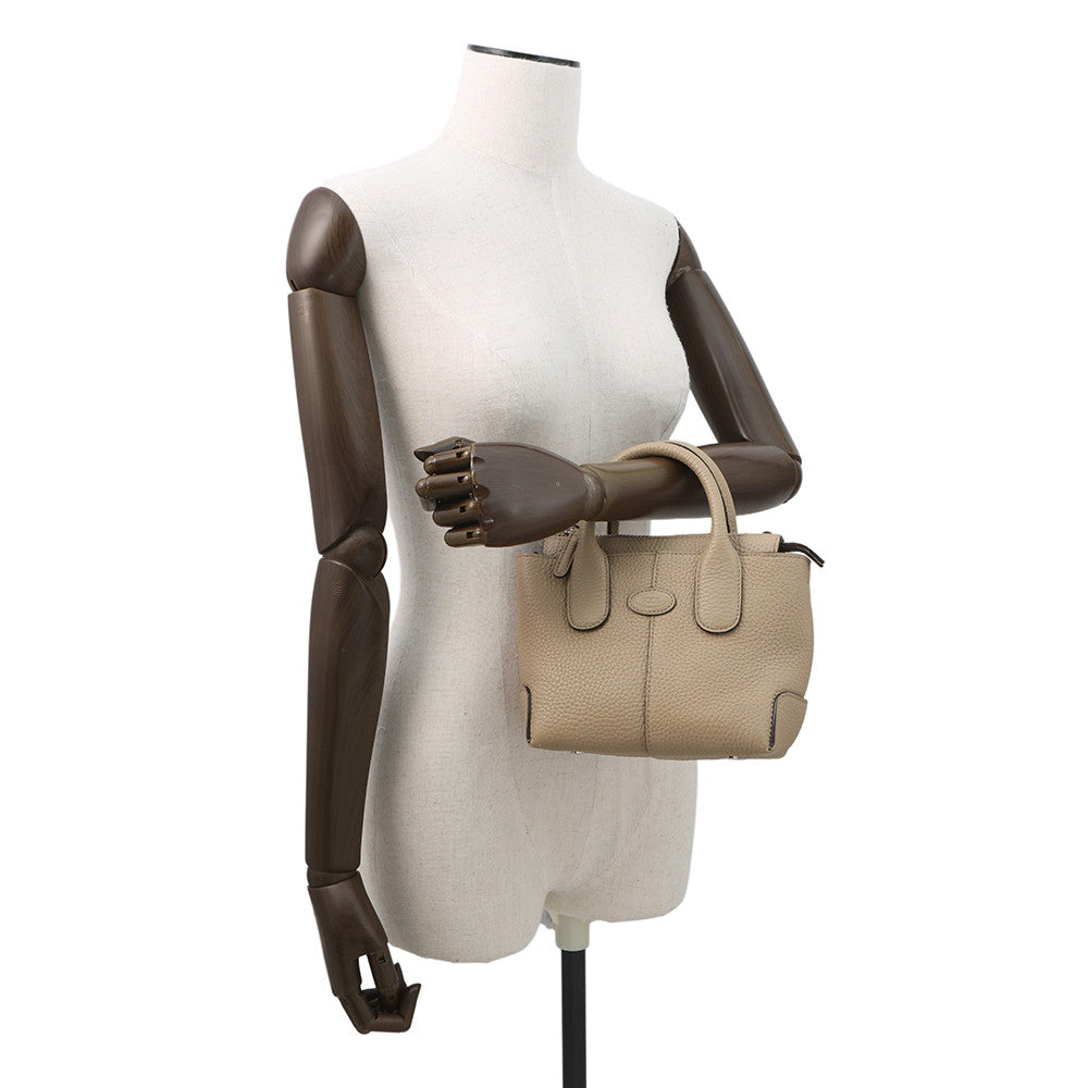 TOD’S Di 2way Shoulder Bag BeigeXBWDBSA0100WSS Leather Size Mini