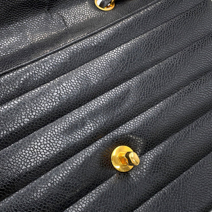 CHANEL Mademoiselle ChainShoulder Bag BlackA05296 Caviar Leather