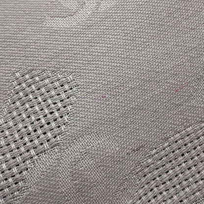 CHANEL CC Logo Stole Greige Silk100%