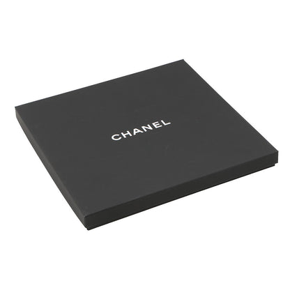 CHANEL CC Logo Stole Greige Silk100%