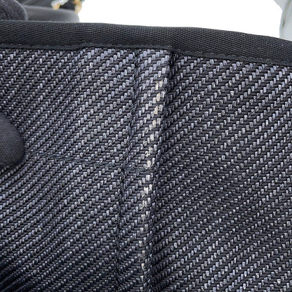 CHANEL Deauville shopping bag Navy/BlackA93786 Raffia Leather Size GM